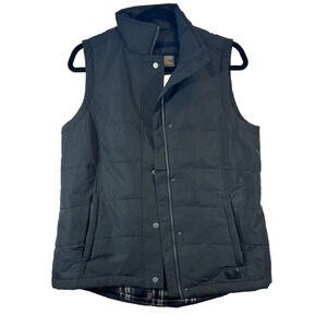 NEW Roots73 Womens S Black/Grey Smoke traillake Insulated Vest W/embroidery Gray